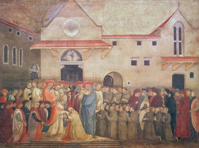 Consecration of the New Church of St. Egidio by Pope Martin V, September 1420 by Bicci di Lorenzo